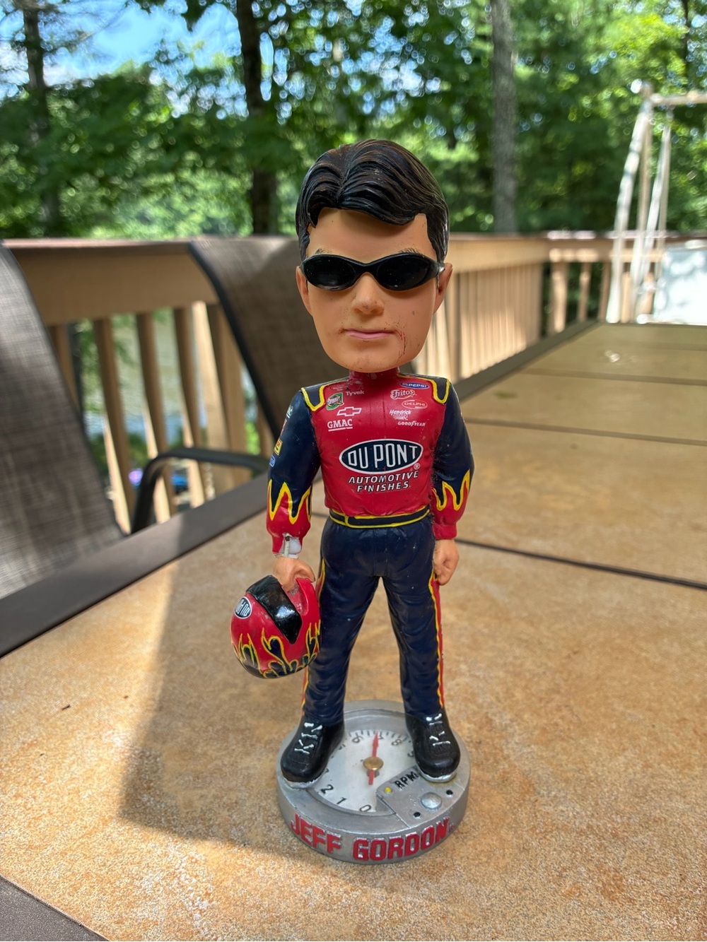 Jeff Gordon Dupont Racing Bobblehead - Red & Navy